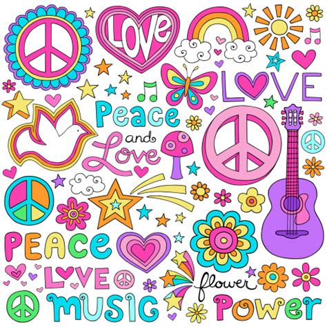 Scrapbook Clipart – Peace and Love Background - KidsPressMagazine.com ...