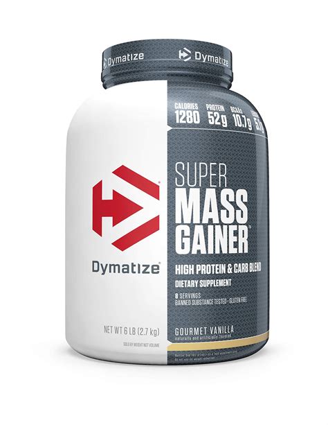 Dymatize Super Mass Gainer Protein Powder, 1280 Calories & 52g Protein ...