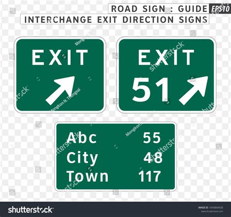 Highway Exit Sign Photos and Images | Shutterstock