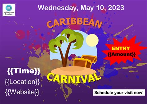 libreng Caribbean Carnival Flyer Template