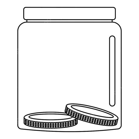 Money Jar Clipart Transparent Background, Money In Jar Icon, Icon ...