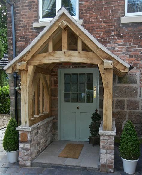 Oak Porch, Doorway, Wooden porch, CANOPY, Entrance, Self build kit, porch | Cottage front doors ...