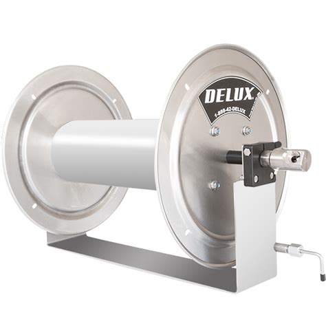 Delux® Stainless Steel Hose Reel with Stainless Steel Frame | Powerwash.com