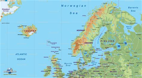 5 Free Large Printable Map of Northern Europe With Countries | World ...