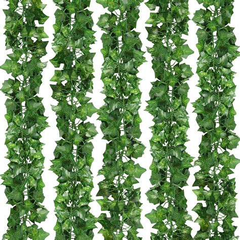24pcs 165 Feet Artificial Ivy Hanging Plants Fake Vine Leaves for Home Garden Wall Wedding ...