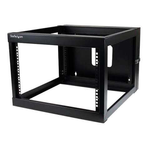 StarTech.com 6U Hinged Open Frame Wall Mount Network Rack - 4-Post 22 ...