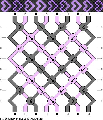 Pattern #1112 - friendship-bracelets.net