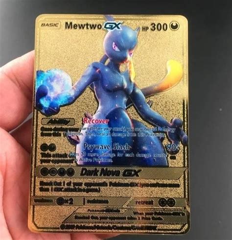 Gold mewtwo pokemon card - jolopanel