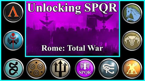 How to unlock factions in rome total war - forcekum