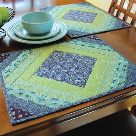 Quilt As You Go Placemats - Casablanca | Quilted placemat patterns ...