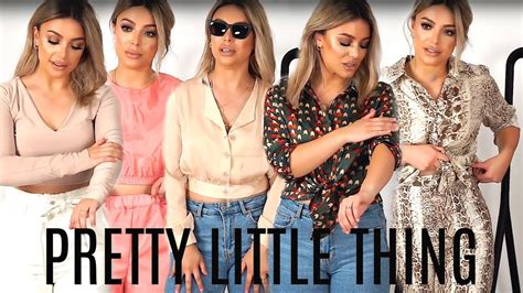 PRETTY LITTLE THING HAUL + TRY ON - YouTube