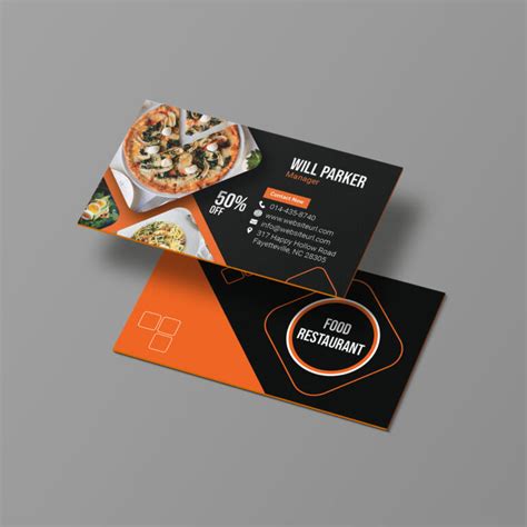 Restaurant Business Card Template - MasterBundles