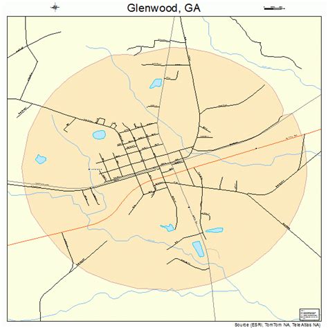 Glenwood Georgia Street Map 1333392