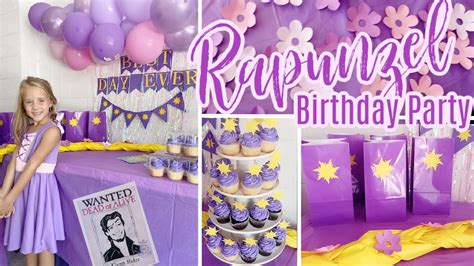 DIY Rapunzel Themed Girls Birthday Party! Tangled Birthday Girl Party ...