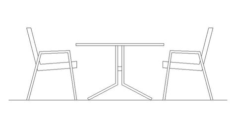 Table chair details 2d drawing in autoacd software - Cadbull