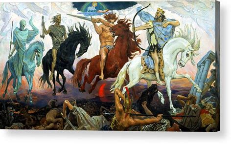 Four Horsemen of the Apocalypse Acrylic Print by Victor Vasnetsov