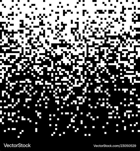 Pixel gradient monochrome background abstract Vector Image