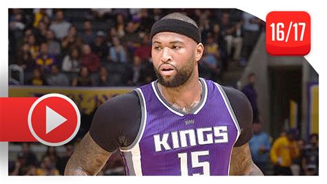 DeMarcus Cousins Full Highlights vs Lakers (2017.02.14) - 40 Pts, 12 Reb, 8 Ast, BEAST! - YouTube