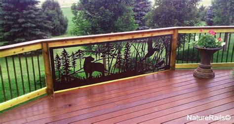 Decorative Deck Railing | Metal Deck Railing | Porch Railing - NatureRails.com