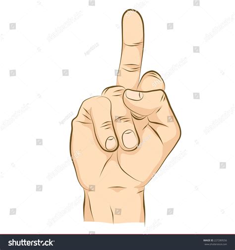 Middle Finger Obscene Rude Gesture Stock Vector (Royalty Free) 227289556 | Shutterstock