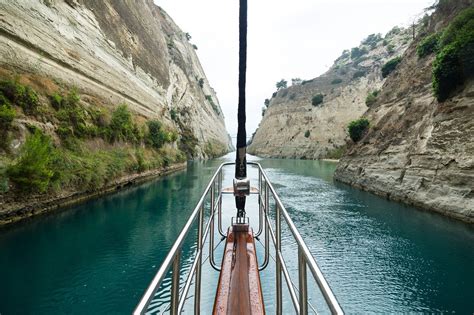 Cruising the Corinth Canal | Contact Yachts Corinth Canal, Yacht Broker ...