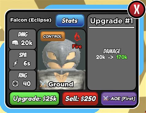 Falcon (Eclipse) - Griffith (Eclipse) | Roblox: All Star Tower Defense ...