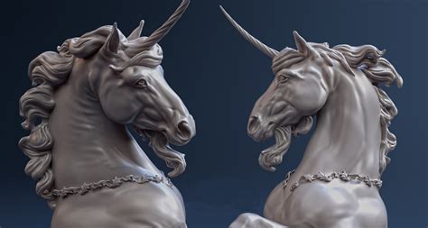 ArtStation - Unicorn Sculpture