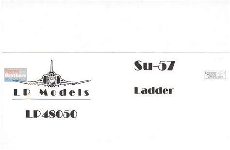 LPM48050 1:48 LP Models Su-57 Felon Ladder - Sprue Brothers Models LLC