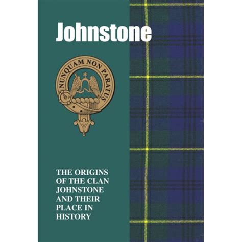 Johnstone Clan History Book - Burnett's & Struth Scottish Regalia