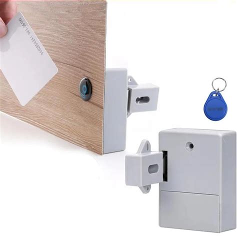 Digital Drawer Cabinet RFID Lock Without Perforate Hole Invisible DIY Home Security RFID Lock ...