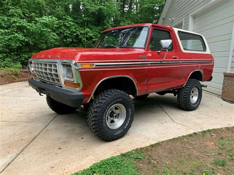 1979 Ford Bronco Custom 4x4 4 Speed Manual 4 Inch Lift Rust Free ...