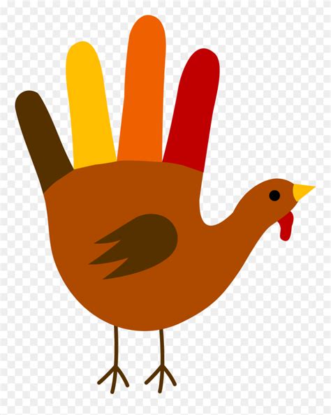 Draw A Turkey Hand Clipart (#5310226) - PinClipart