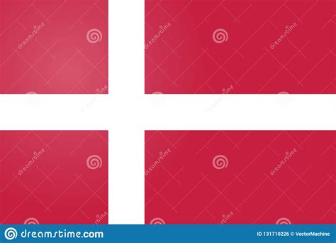 Denmark Flag. Official Colors and Proportion Correctly. National Flag ...