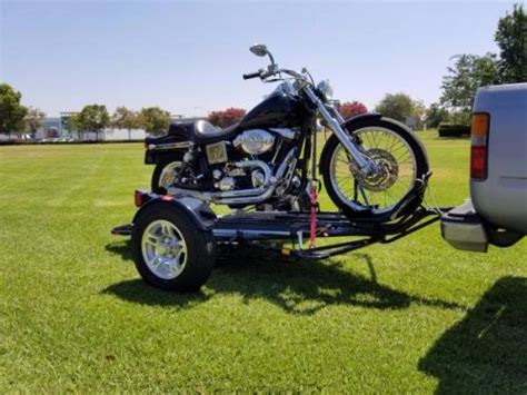 Single Rail Motorcycle Trailer- 1000lb Capacity, Torsion Bar suspensio ...