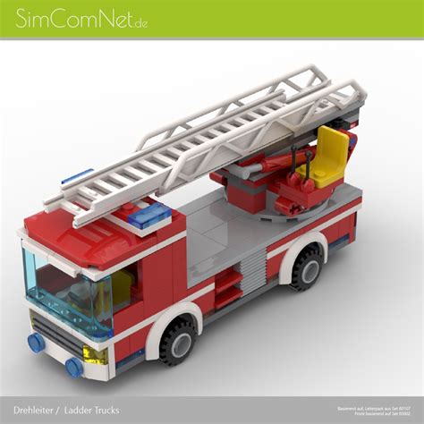 LEGO MOC 60107 based Fire Truck / Ladder Truck by SimComNet ...