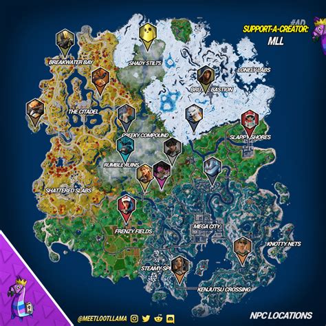 All NPC locations in C4, S3 : r/FortNiteBR