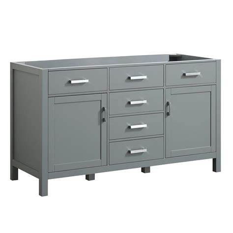 Belmont Decor Hampton 60 in. Single Sink Base Cabinet in Grey at Lowes.com