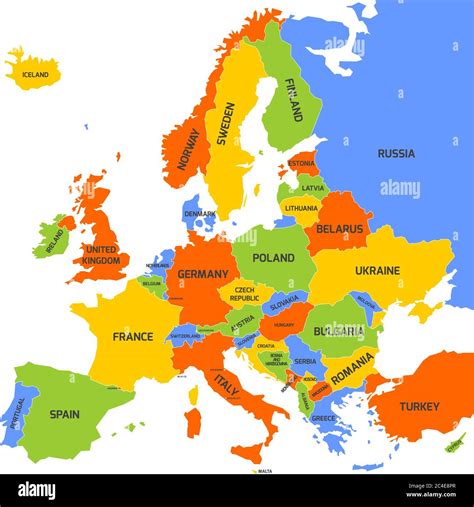 Mapa De Europa Con Nombres