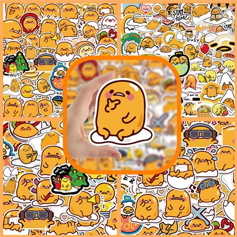 6Pcs/40Pcs/60Pcs Gudetama Stickers Anime DIY Fashion Mixed Luggage ...