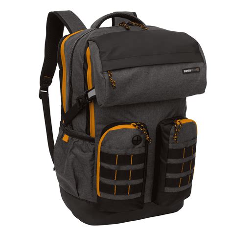 SwissTech Zermatt School Backpack with Laptop Compartment, Gray, 29 ...