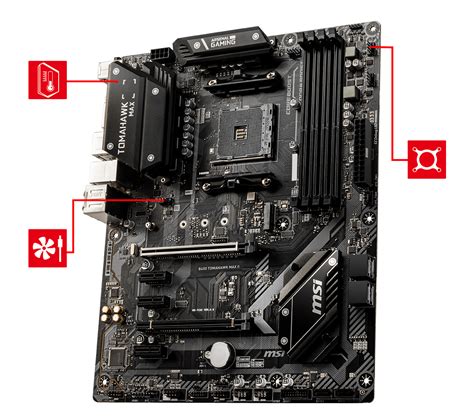 B450 TOMAHAWK MAX II Gaming Motherboard (AMD Ryzen 3000 3rd gen ryzen AM4, DDR4, M.2, USB 3.2 ...