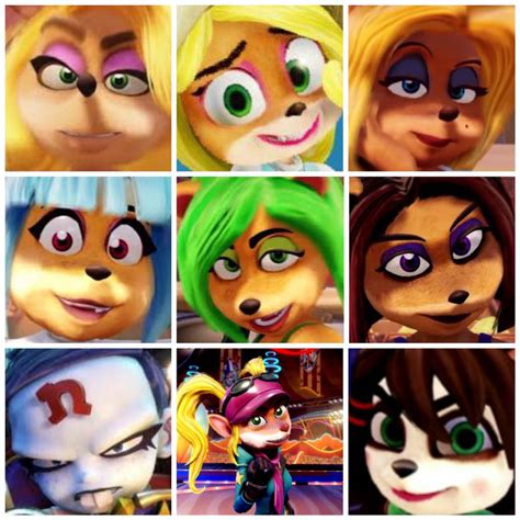 The female characters of Crash Bandicoot. by 96933776 on DeviantArt