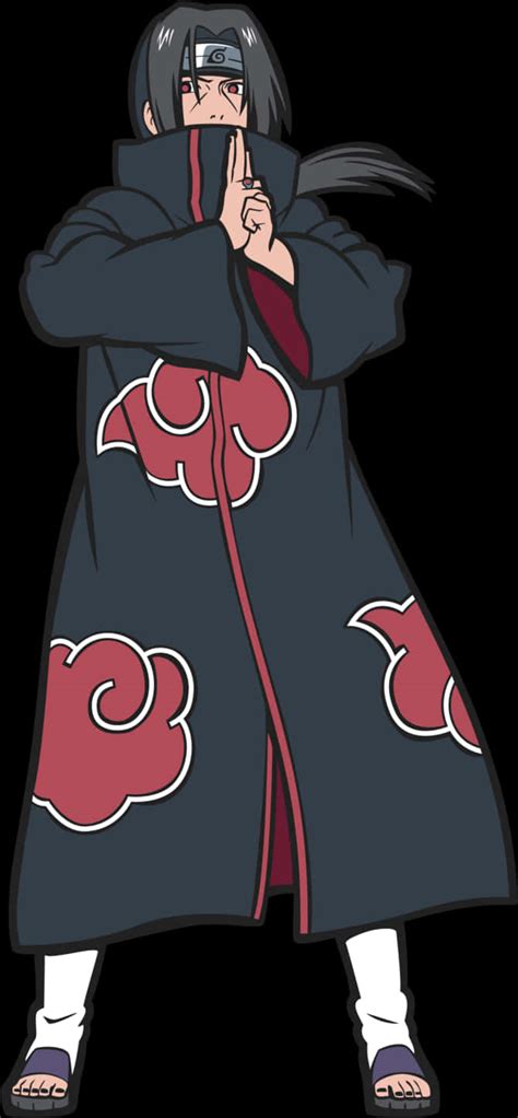 Download Itachi Uchiha Akatsuki Pose | Wallpapers.com