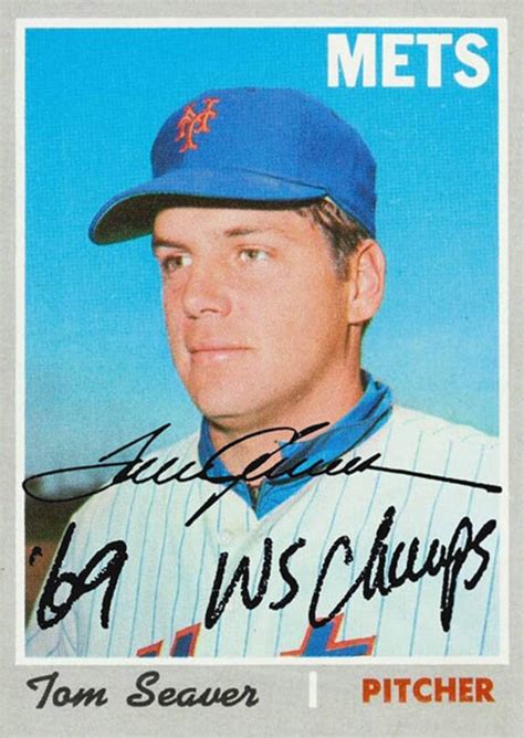 Tom Seaver AUTOGRAPH any Seaver Baseball Card YOUR CHOICE any | Etsy