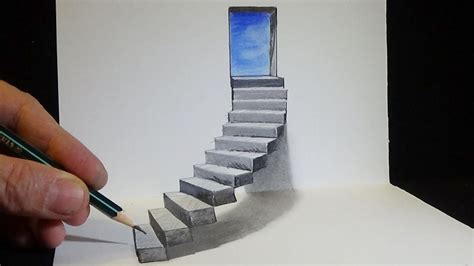 How To Draw 3d Stairs Really Easy Drawing Tutorial Easy Drawings | Images and Photos finder