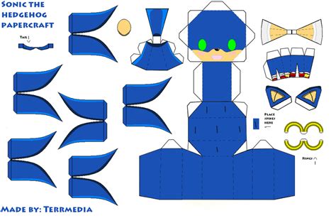 Sonic Papercraft Templates