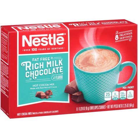 Nestle Fat Free Rich Milk Chocolate Hot Cocoa Mix - Shop Cocoa at H-E-B