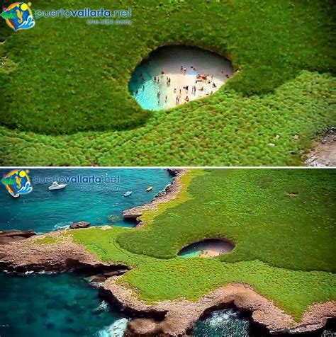 A Hidden Beach in Marieta Islands Formed by Military Bombing | Amusing Planet