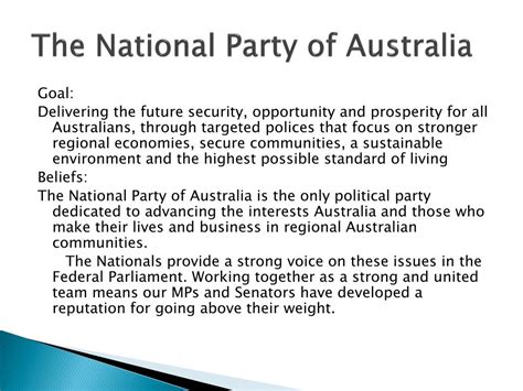 PPT - Australian Political Parties PowerPoint Presentation, free download - ID:1626978