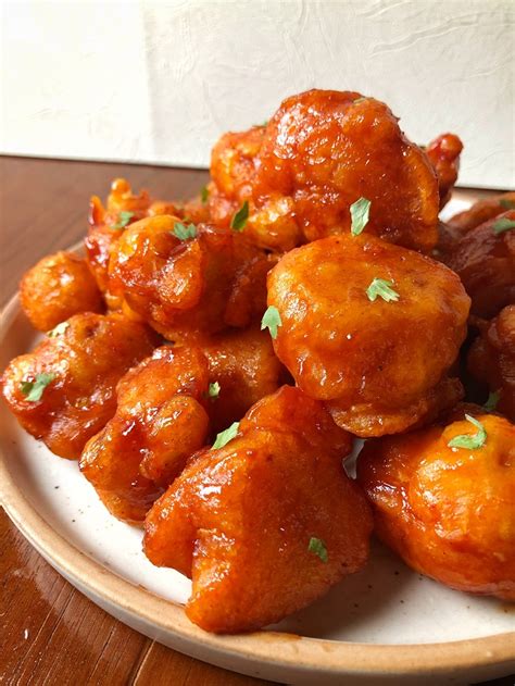 Fried Cauliflower Bites in Spicy Sauce | Easy Cauliflower Recipe ...